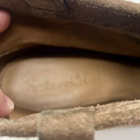 Splendid Lakota Suede Leather Boots Women 11 Brown Taupe Stack Heel Western - Picture 14 of 15